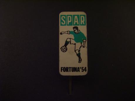 Fortuna 54 voetbalclub nu Fortuna Sittard speler met bal